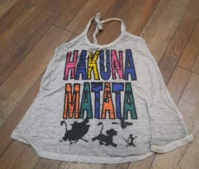 Женская майка Hakuna Matata Racerback маленькая серая, Disney - Изображение 1 из 4