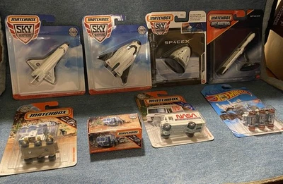 8 Different Matchbox Sky Busters NASA CHARIOT DREAM CHASER SPACEX HW MARS ROVER - Image 1 of 4