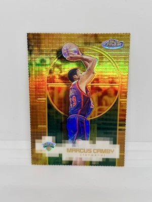 2000 Topps Finest MARCUS CAMBY Gold Refractor /100 New York Knicks #NYK-F 6 - Image 1 of 2