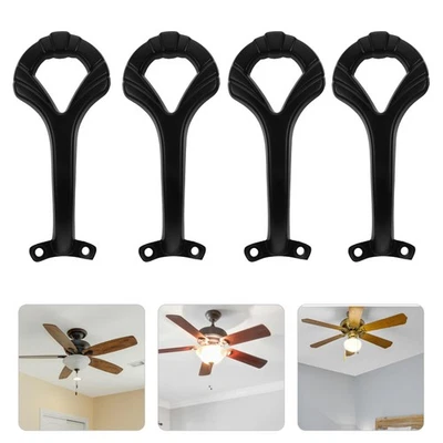  5 PCS Ceiling Fan Blade Connector Black Shelf Brackets Broken Blades - Image 1 of 4