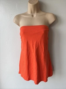 Women’s Size 18 Orange Strapless Summer Holiday Top From Matalan - Picture 1 of 4