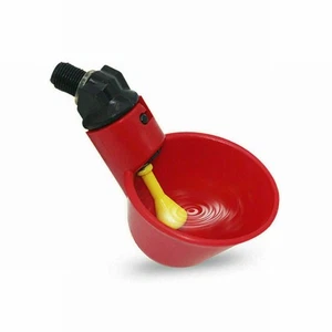 10Pcs Automatico Coppe Acqua Mangiatoia Abbeveratoio Pollo Waterer Pollame Chook - Picture 1 of 12