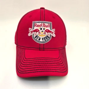 New York Red Bulls Adidas Climalite MLS Hat Cap Sz L/XL FitMax - Picture 1 of 12
