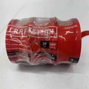 Craftsman .080" Pre-Wound Spool String Trimmer Line 20’ Length Pack Of 3.    E1 - Picture 1 of 5