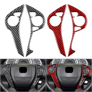 Cache bouton volant en fibre de carbone, compatible avec Honda Accord 2013-2017. - Photo 1/24