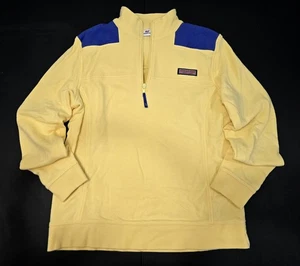 Felpa Vineyard Vines donna piccolo quarto zip gialla vela nautica - Foto 1 di 6