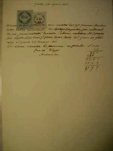 FATTURA DI PRIVATO FRATTA 20 APRILE 1861 ( n10-2-18 ) - Imagen 1 de 1