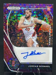 Jordan Schakel 2021-22 Prizm Draft Picks Auto PURPLE CIRCLES /30 #DP-JSC SDSU RC - Imagen 1 de 2