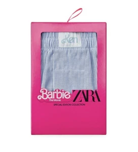 ZARA BOXER BARBIE™ THE MOVIE POPELINE BLU KEN TAGLIA XL 0775/306 NUOVI CON ETICHETTE SENZA SCATOLA - Foto 1 di 4