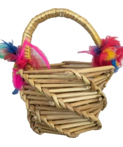 DIY, Handmade Bamboo Basket, Light Weight Home Decor Toy, bamboo Baskets - Picture 1 of 4