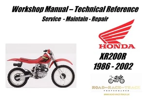 Honda XR200R XR200 R XR 200 R Service Repair Workshop Manual USB 1986-2002 - Picture 1 of 11