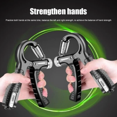 Hand Grip Strength Power Trainer Gripper Strengthener Adjustable Gym Exerciser - Image 1 of 4