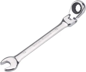 13Mm Metric Flex-Head Ratchet Wrench,Box End Head 72-Tooth Ratcheting Combinatio - Picture 1 of 12