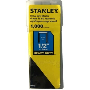 STANLEY heavy duty staples 1000 cont. pcs 1/2'' 12mm ( TRA708T ) - Picture 1 of 3
