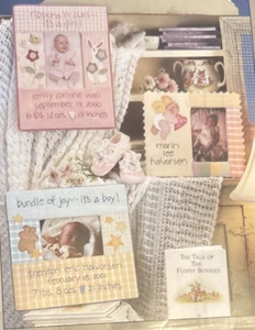 Vtg Rare Art To Heart PICTURE THIS BABY! Embroidery/Sewing 2001 Pattern - Picture 1 of 6