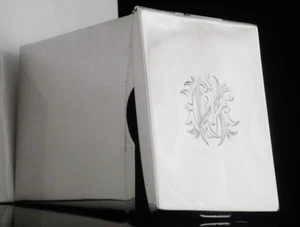 Sterling Silver Card Box Double Compartment, Henry Stuart Brown, London 1898 - Picture 1 of 12