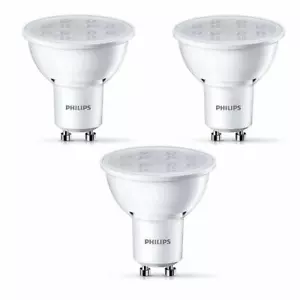 Pack of 3 Philips 3.5W = 35W LED GU10 250lm Warm White Light Bulb Lamp A+ - Picture 1 of 1