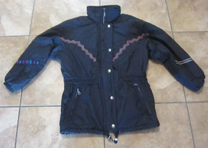 Snuggler Ski Wear Vintage Coat Jacket Black Women’s Ladies Size 6 - Picture 1 of 5