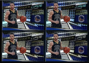 LOT OF (4) STEPHEN CURRY 2019/20 PANINI REVOLUTION #19 SHOCK WAVE INSERT FC7776 - Picture 1 of 1