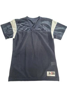 Augusta Sportswear Women's Junior M SS Jersey V-Neck Rally Shirt Navy White - Picture 1 of 7