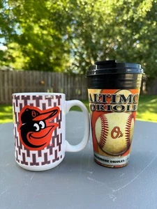 2 MLB Baltimore Orioles 16oz. Cups: 2014 AL East Div. Champs Mug & Hologram Cup - Picture 1 of 12