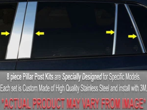 Stainless Steel Pillar Trim 8 Pc For 1991-1996 Buick Park Avenue - Picture 1 of 3