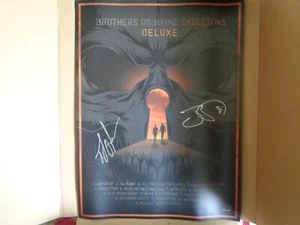 BROTHERS OSBORNE SKELETONS SIGNED & NUMBERED POSTER..LIMITED TO 260 COPIES  - Picture 1 of 5