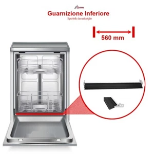 Guarnizione Inferiore 560 mm Per Sportello Lavastoviglie Bosch Siemens Balay - Imagen 1 de 8