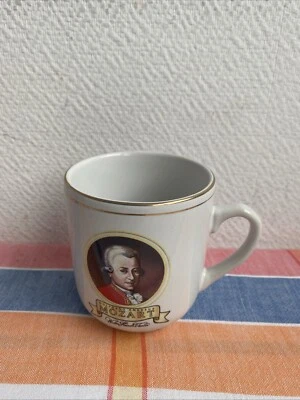 Ancienne Tasse Mozart Wolfgang Amadeus Deco Collection Musicien Classique - Photo 1/4