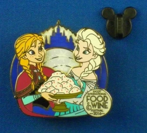 Anna & Elsa Frozen Epcot Food & Wine Festival 2016 LE OC Disney Pin #117911 - Picture 1 of 6