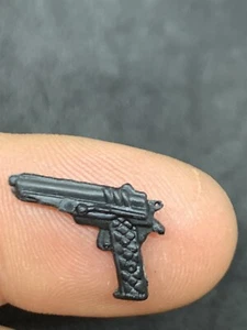 Gi Joe Cobra 1987 Chuckles Black Pistol Gun Weapon Mint Lot 100% High Quality - Picture 1 of 4