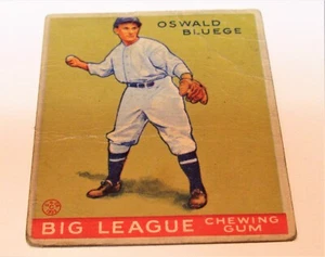 1933 GOUDEY GUM OSWALD BLUEGE #159 WASHINGTON SENATORS  ORIGINAL - Picture 1 of 4