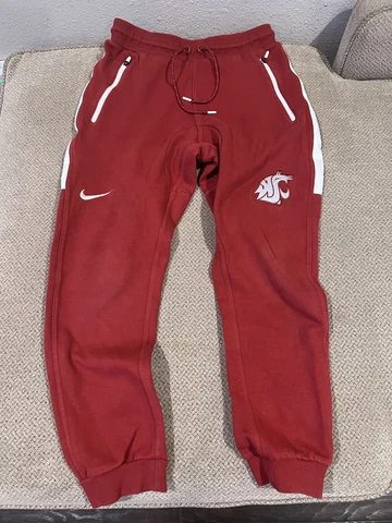 mens nike washington state cougars wsu jogger pants small crimson RARE Cover