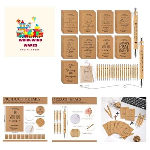 Set of 100 Christian Inspirational Notebook & Pen Gift Set - Perfect for Gifting - Picture 1 of 9