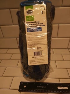 Project Source LW30602-L8P Latex beschichtete Mehrzweckhandschuhe groß 8er Pack blau FS - Bild 1 von 6