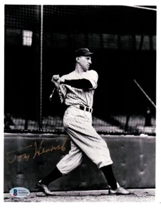 Tommy Henrich Signed Autographed 8X10 Photo New York Yankees Gold Ink BAS - Picture 1 of 2