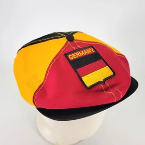 Germany Cabbie Hat Cap Snapback Flag Newsboy Gatsby Made in USA Adjustable Vtg - Picture 1 of 9