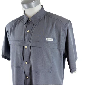 Camicia Windriver Outfitting Co. XL ventilata outdoor manica corta con bottoni grigia - Foto 1 di 9