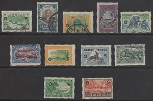 LIBERIA # O/116-O/126 Usado OFICIALES - Imagen 1 de 1