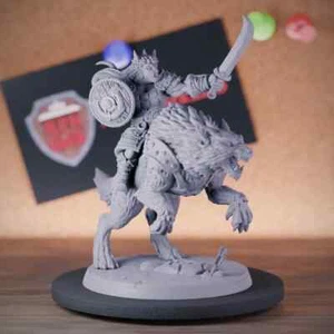 Weiblicher Orkreiter Krieger Miniatur Ork Kämpfer Mini Dungeons and Dragons Mini - Bild 1 von 8