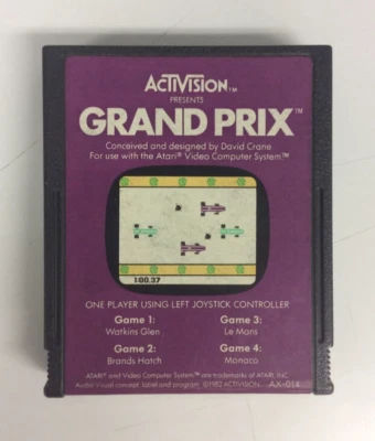 Grand Prix (Atari 2600, 1982) Authentic Cartridge Only - Image 1 of 4