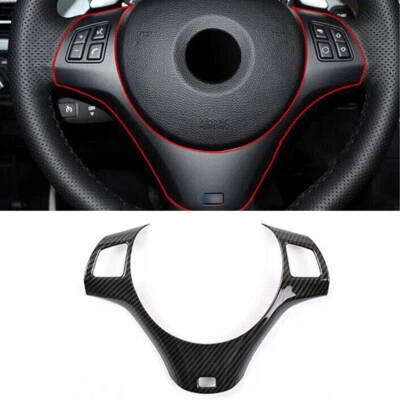 For BMW 1 Series E81 2007-2011 ABS Carbon Fiber Steering Wheel Moulding Trim - Image 1 of 4