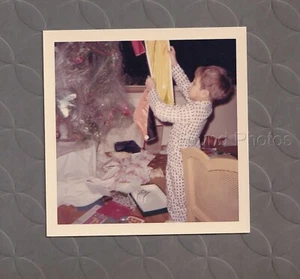 FUND Original FARBFOTO SCHNAPPSCHUSS 1969 Weihnachtsmorgen H-119 - Bild 1 von 1