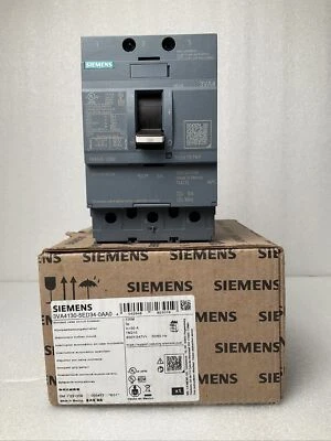 SIEMENS 3VA4130-5ED34-0AA0  3P 30A, BOLT-ON MOLDED CASE CIRCUIT BREAKER, NEW!! - Image 1 of 4