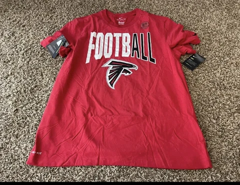 NWT MEN Nike DRI-FIT Large  Red SHIRT ATLANTA FALCONS Cover