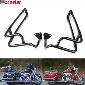 Saddlebag Guard Rail Mounts Bracket For Harley Ultra Classic Electra Glide 14-23 - Picture 1 of 12