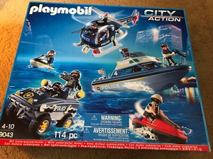 Playmobil 9043 City Action Police Tactical Units 114 Pieces Set Used - Picture 1 of 11
