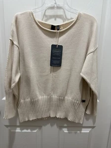 Nuevo con etiquetas Suéter Suéter Jeanne Beker Shannon Passero Marfil Crema Gatito Talla Grande - Imagen 1 de 7