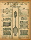1926 PAPER AD 2 Sided 1847 Rogers Silverware Old Colony Pattern Spoons Knives