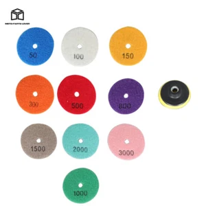 11 Pcs 3" Diamond Polishing Pads Kit Fit For Granite Marble Stone Polishing US - Picture 1 of 23